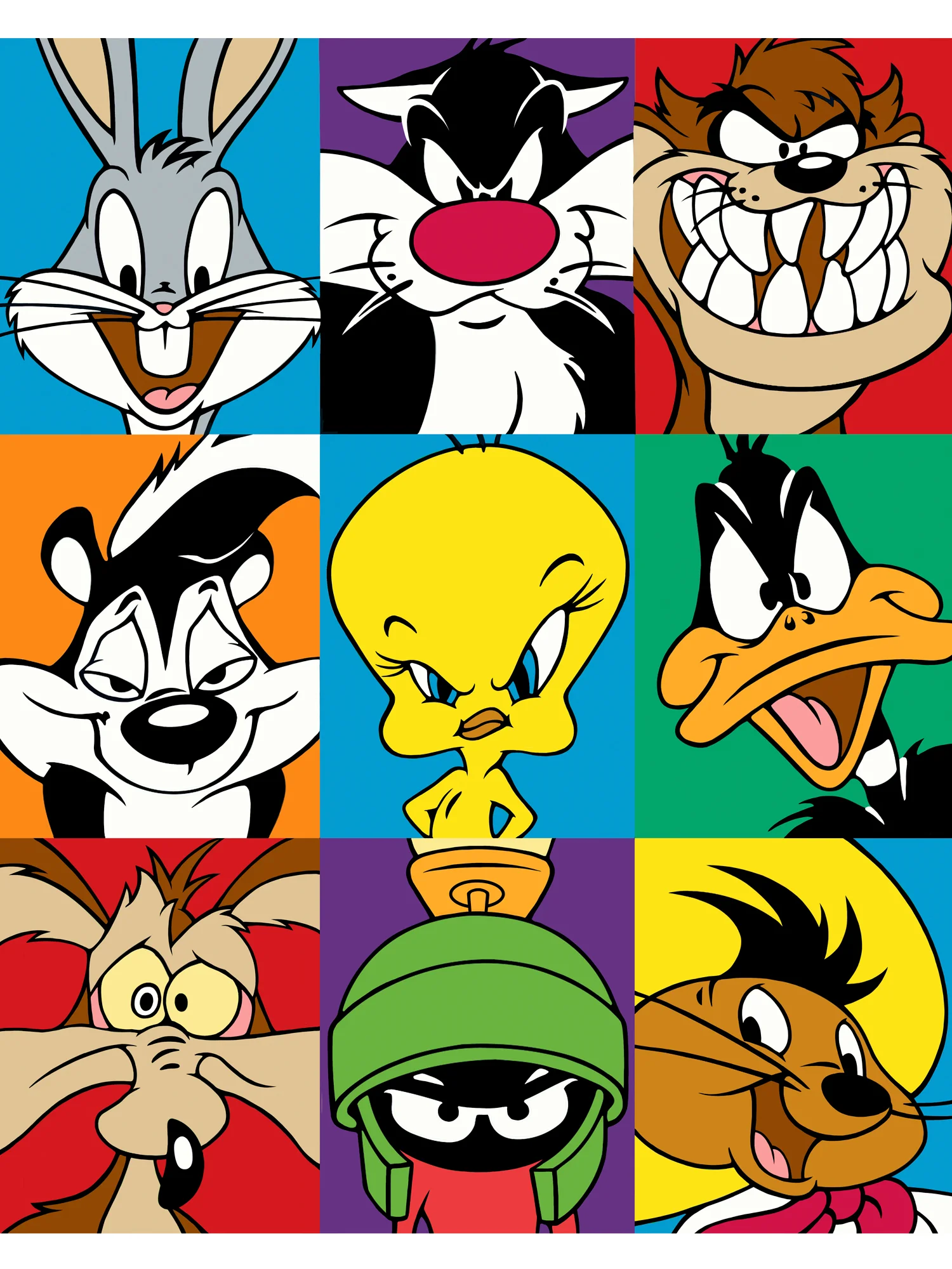 "Мультики Warner Brothers" Картина по номерам на холсте с подрамником 40х50 "Art on Canvas"