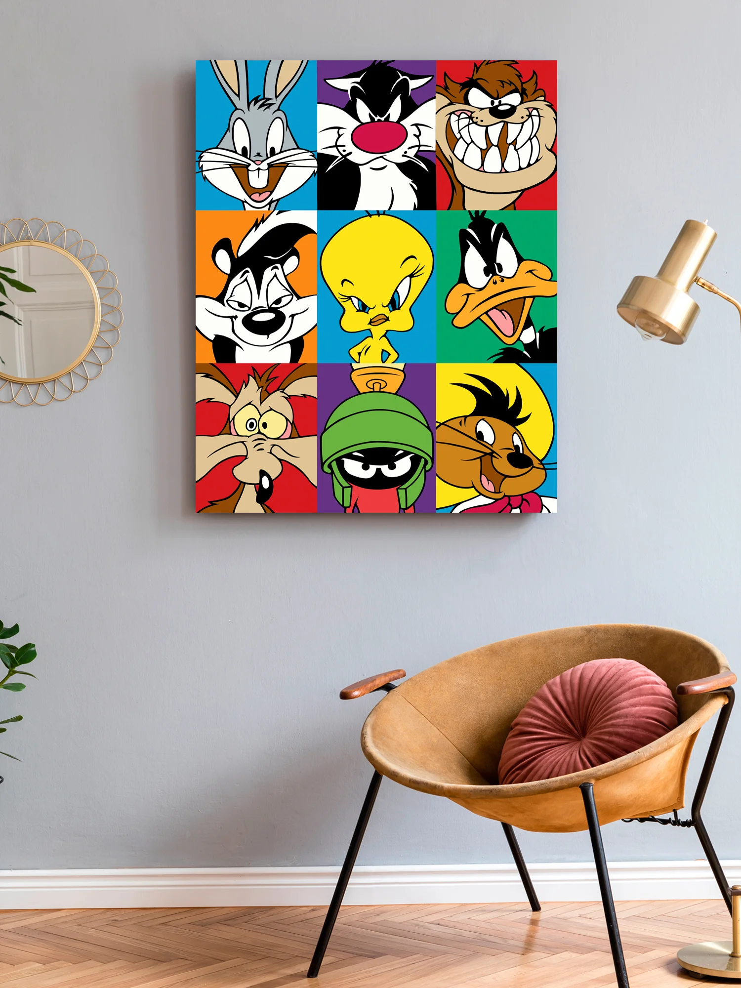 "Мультики Warner Brothers" Картина по номерам на холсте с подрамником 40х50 "Art on Canvas"