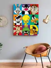 "Мультики Warner Brothers" Картина по номерам на холсте с подрамником 40х50 "Art on Canvas"