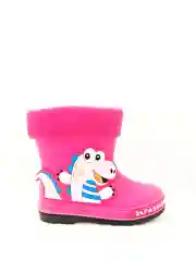 Розовый сапоги детские резиновые DINO BOOTS