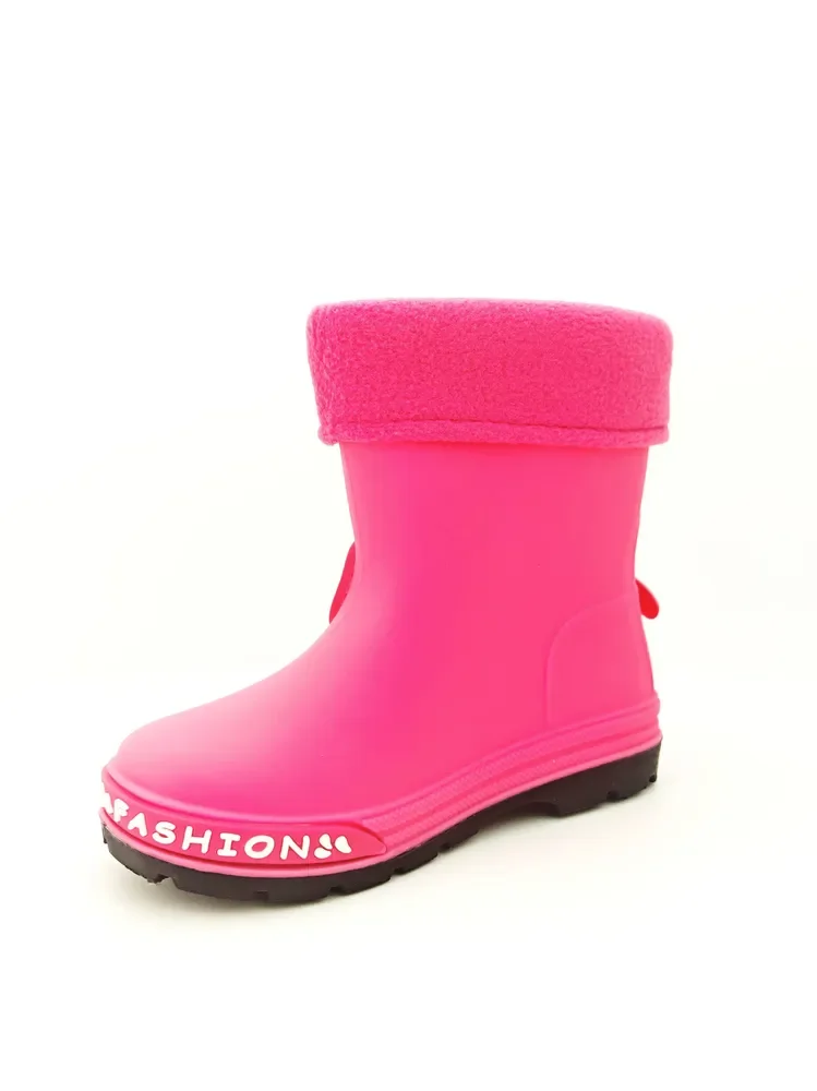 Розовый сапоги детские резиновые DINO BOOTS