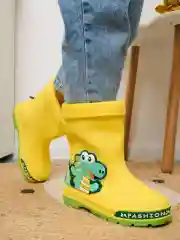 Желтый сапоги детские резиновые DINO BOOTS