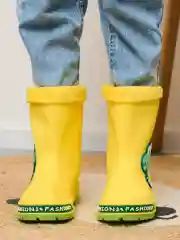 Желтый сапоги детские резиновые DINO BOOTS