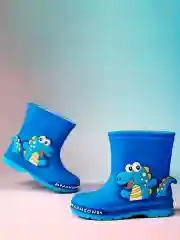Синий сапоги детские резиновые DINO BOOTS