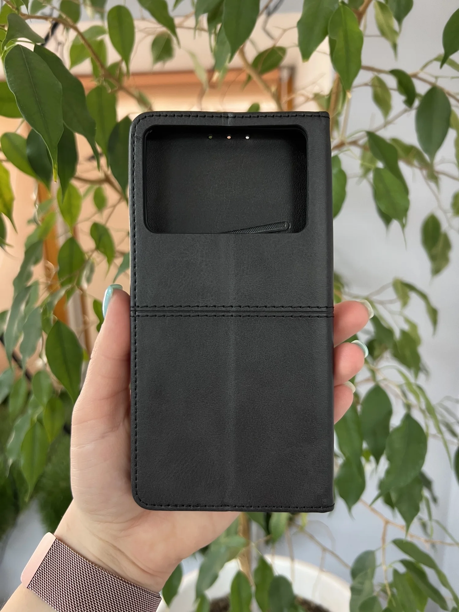 Черный чехол книжка elitcase для Xiaomi Poco X6 Pro 5G / Поко Х6 Про 5G