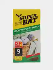 Суперзащита от моли  "Антимоль" 9 пластин +2 крючка SUPER BAT