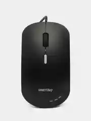Черный бесшумная проводная мышь с подсветкой Smartbuy SBM-288