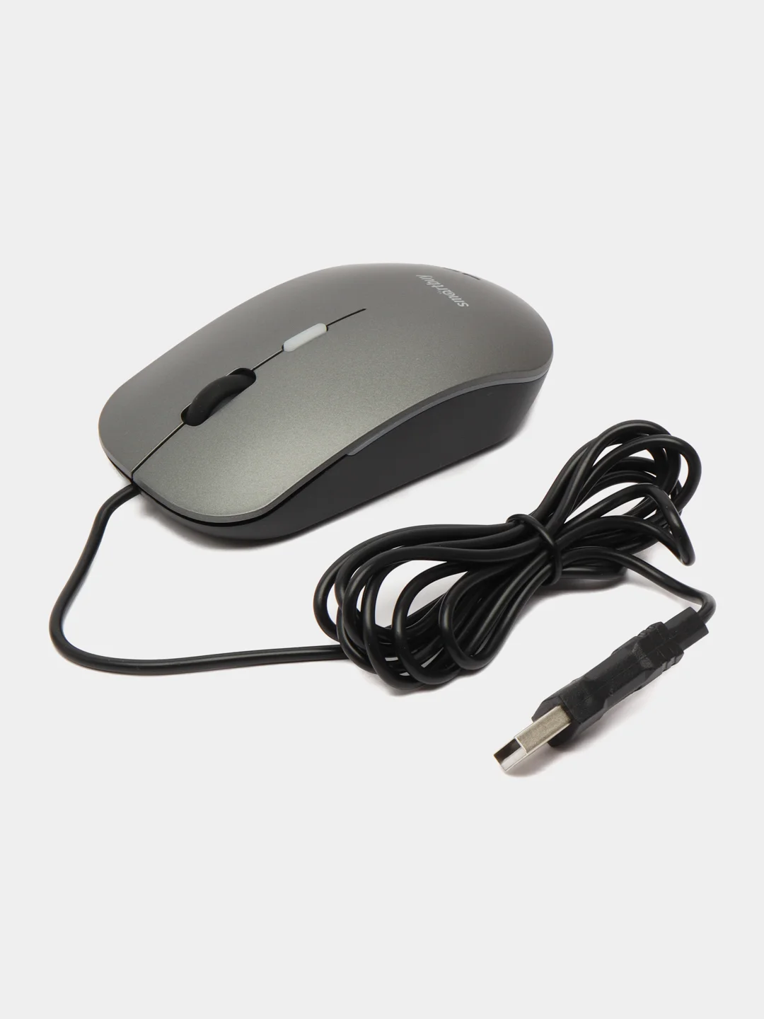 Серый бесшумная проводная мышь с подсветкой Smartbuy SBM-288