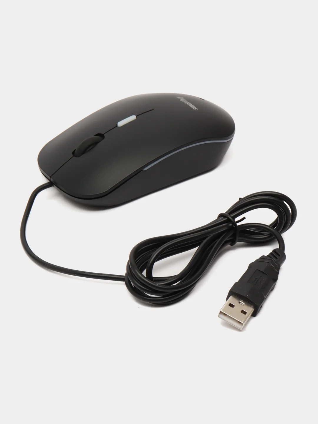 Черный бесшумная проводная мышь с подсветкой Smartbuy SBM-288