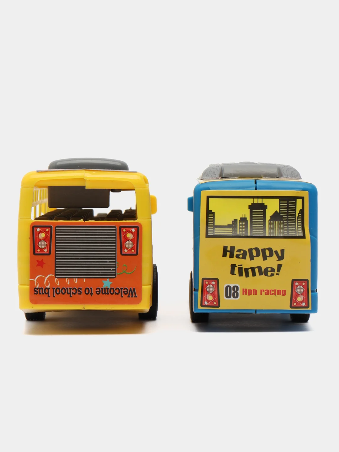 Синий набор игрушечных автобусов "SchoolBus", 2 шт, инерционный