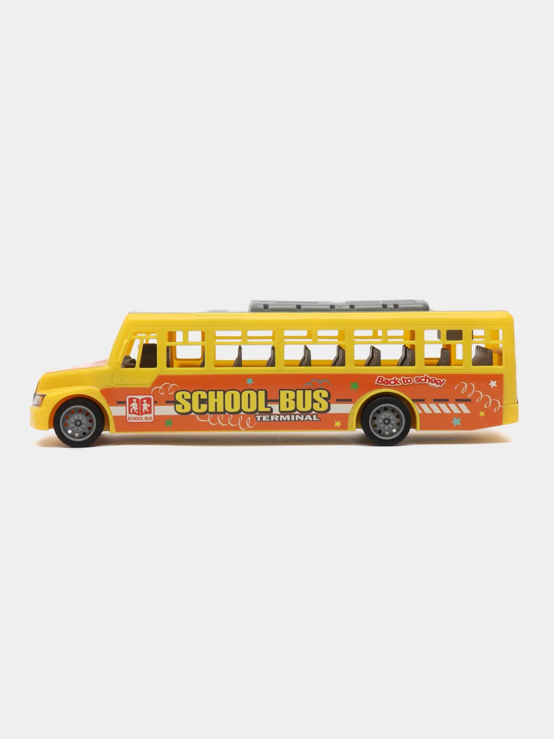 Синий набор игрушечных автобусов "SchoolBus", 2 шт, инерционный