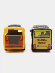 Черный набор игрушечных автобусов "SchoolBus", 2 шт, инерционный