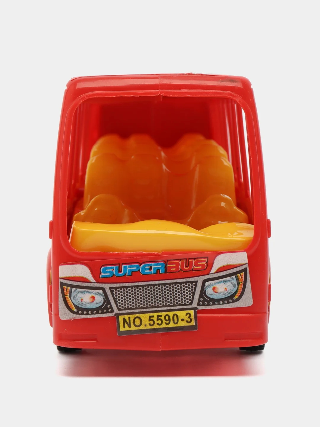 Красный игрушечный автобус, инерционный "CityBus"