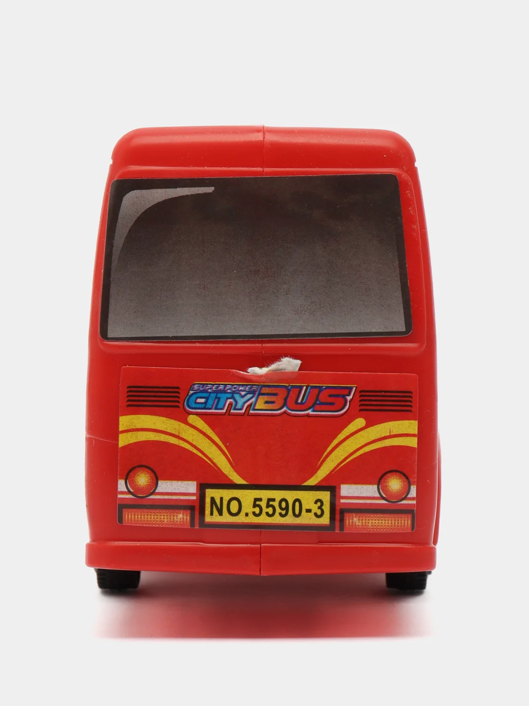 Красный игрушечный автобус, инерционный "CityBus"