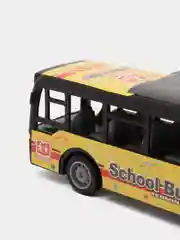 Черный набор игрушечных автобусов "SchoolBus", 2 шт, инерционный