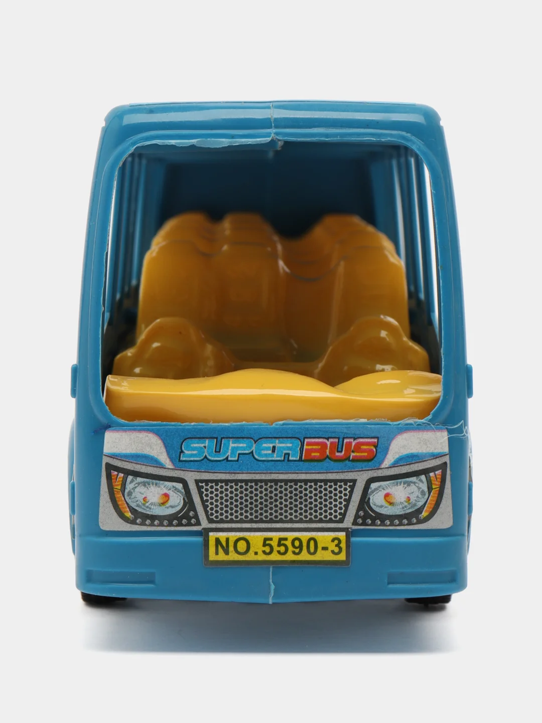 Светло-синий игрушечный автобус, инерционный "CityBus"
