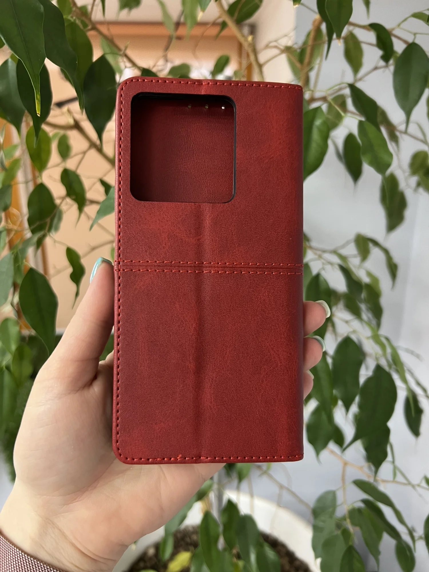 Красный чехол книжка elitcase для Xiaomi Poco X6 5G / Поко Х6 5G
