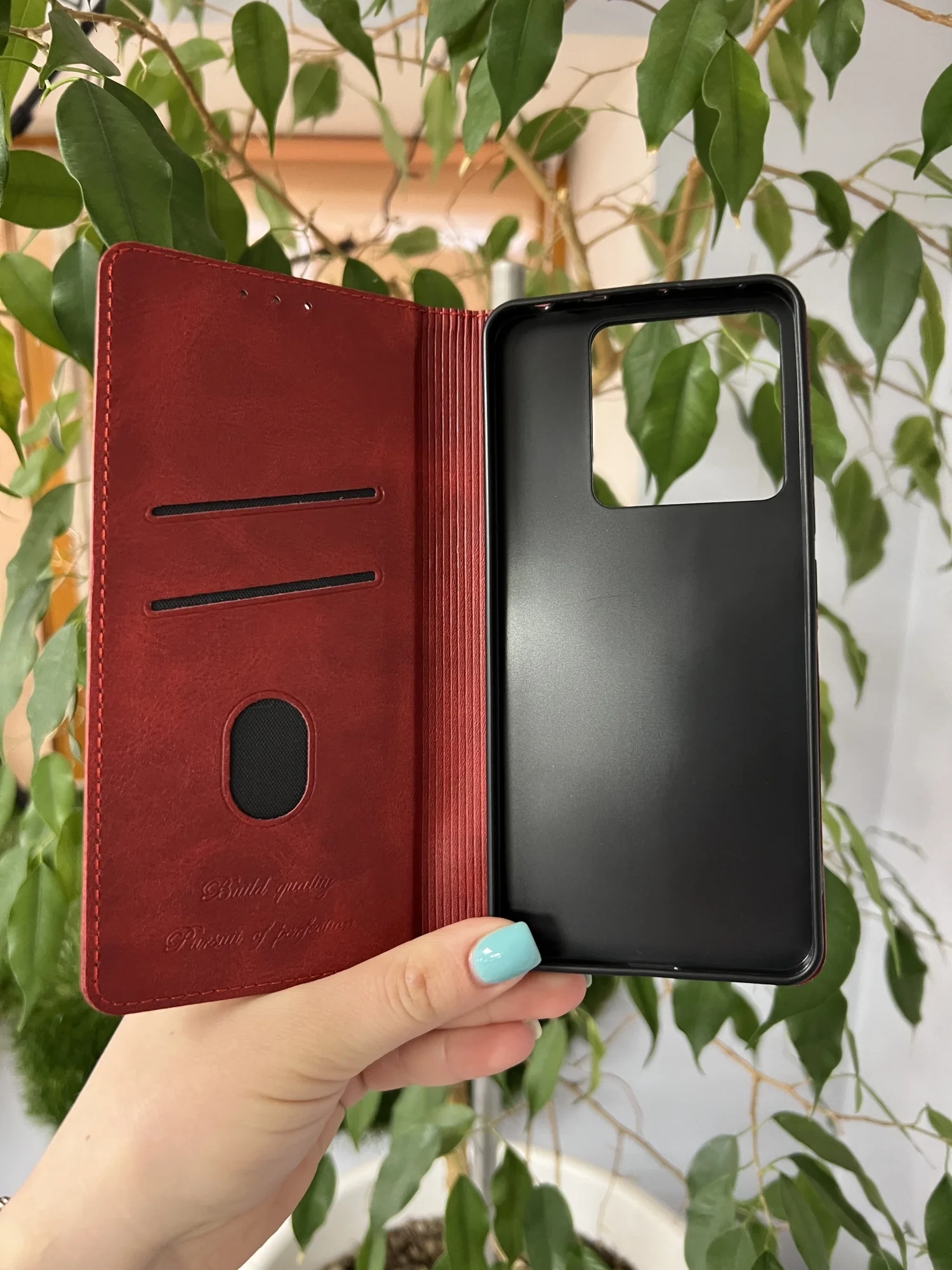 Красный чехол книжка elitcase для Xiaomi Poco X6 5G / Поко Х6 5G