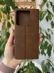 Тёмно-коричневый чехол книжка elitcase для Xiaomi Poco X6 5G / Поко Х6 5G