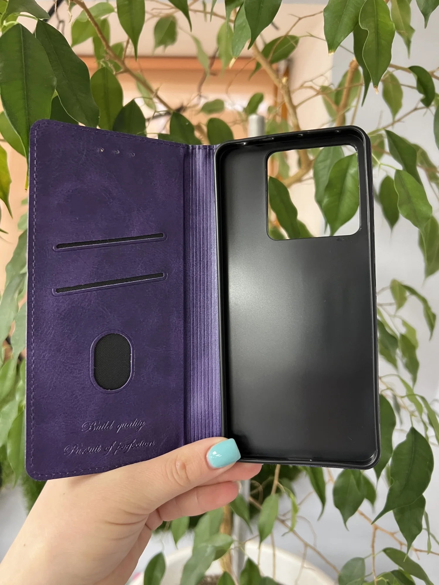 Фиолетовый чехол книжка elitcase для Xiaomi Poco X6 5G / Поко Х6 5G