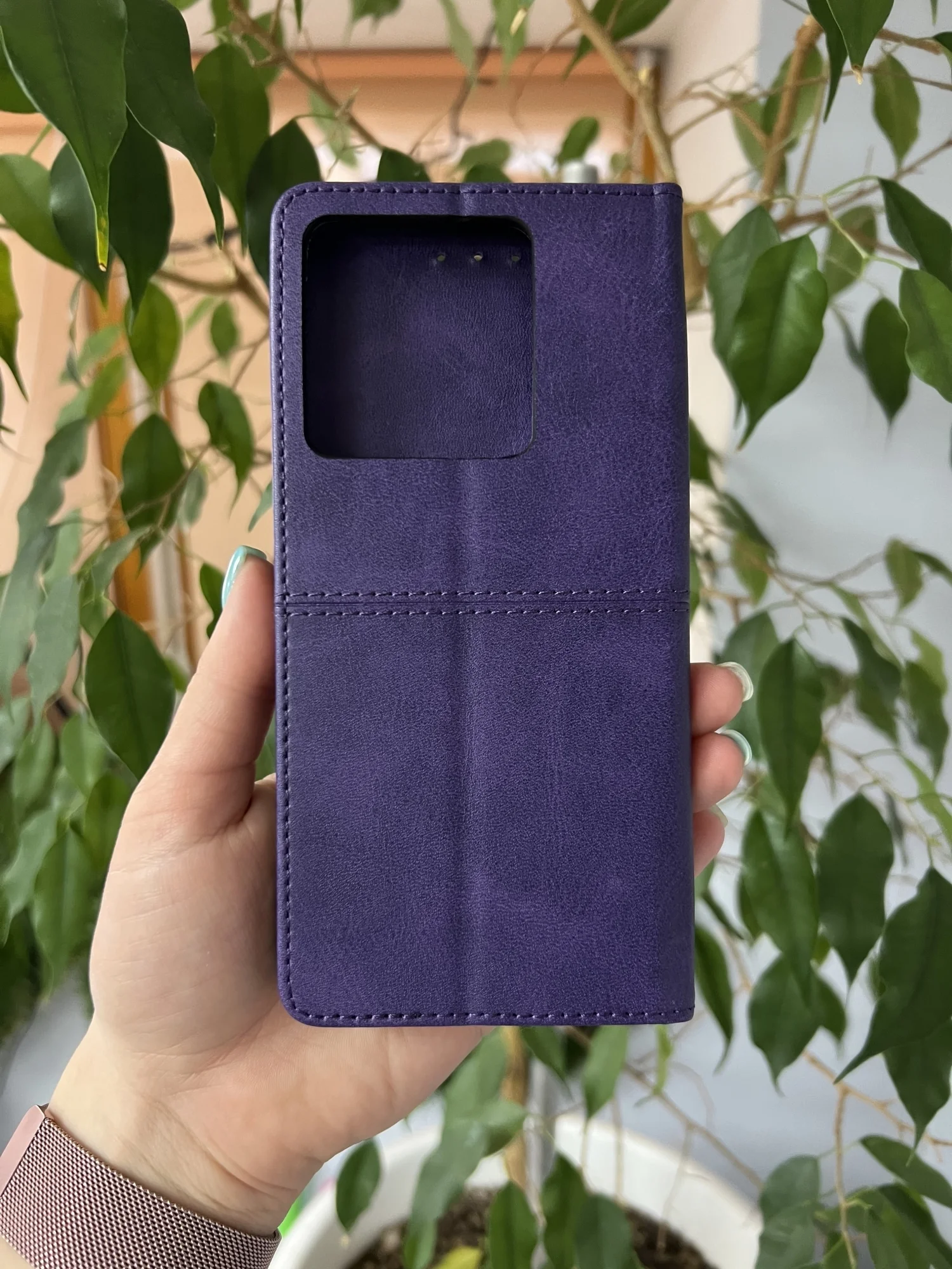 Фиолетовый чехол книжка elitcase для Xiaomi Poco X6 5G / Поко Х6 5G