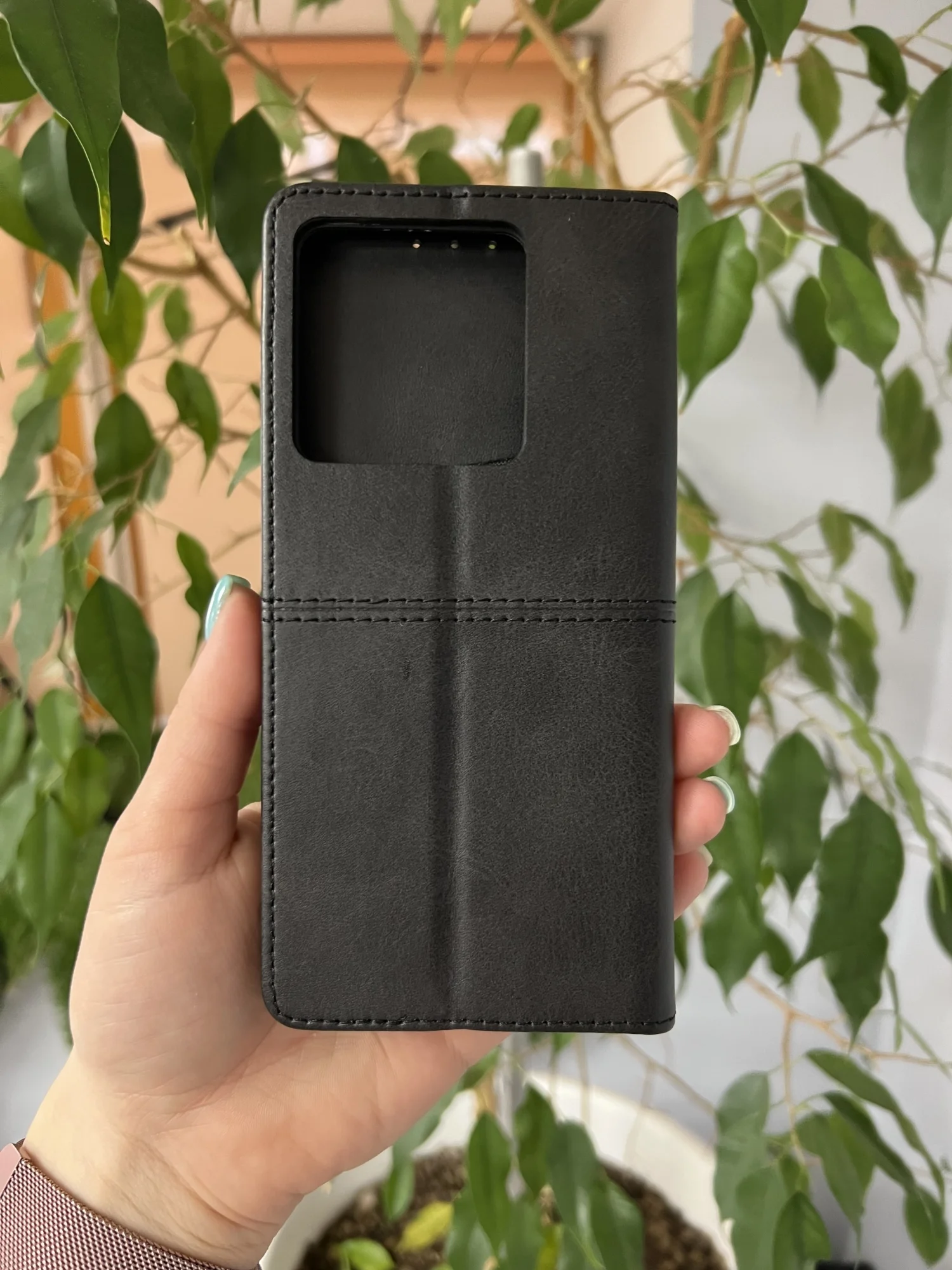 Черный чехол книжка elitcase для Xiaomi Poco X6 5G / Поко Х6 5G