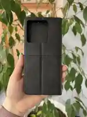Черный чехол книжка elitcase для Xiaomi Poco X6 5G / Поко Х6 5G
