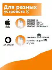Зарядное устройство для iPhone и Android, 35 w, быстрая зарядка, с кабелем Type-C - Type-C