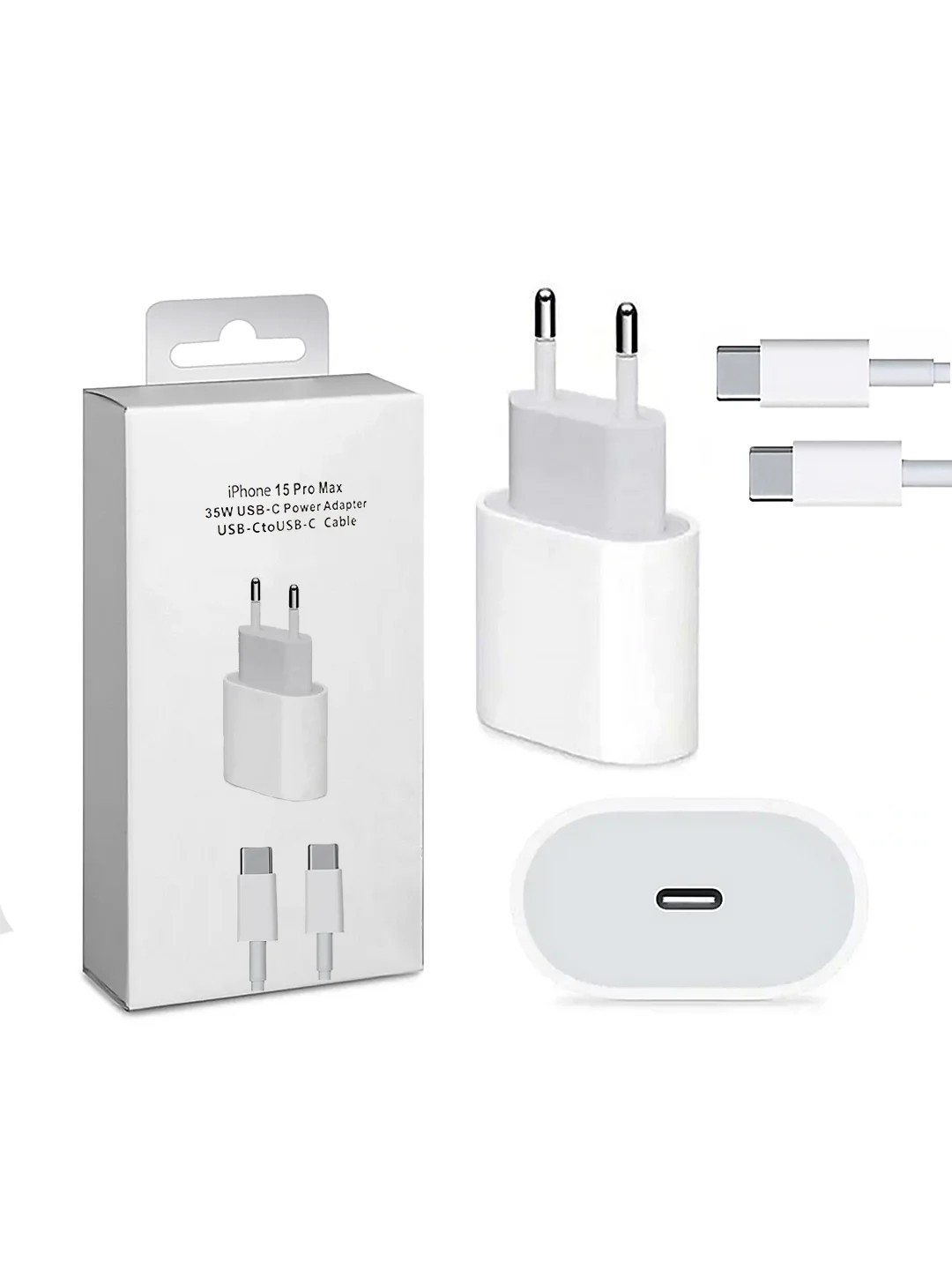Зарядное устройство для iPhone и Android, 35 w, быстрая зарядка, с кабелем Type-C - Type-C
