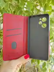 Красный чехол книжка elitcase для Xiaomi Poco X5 Pro / Поко Х5 Про