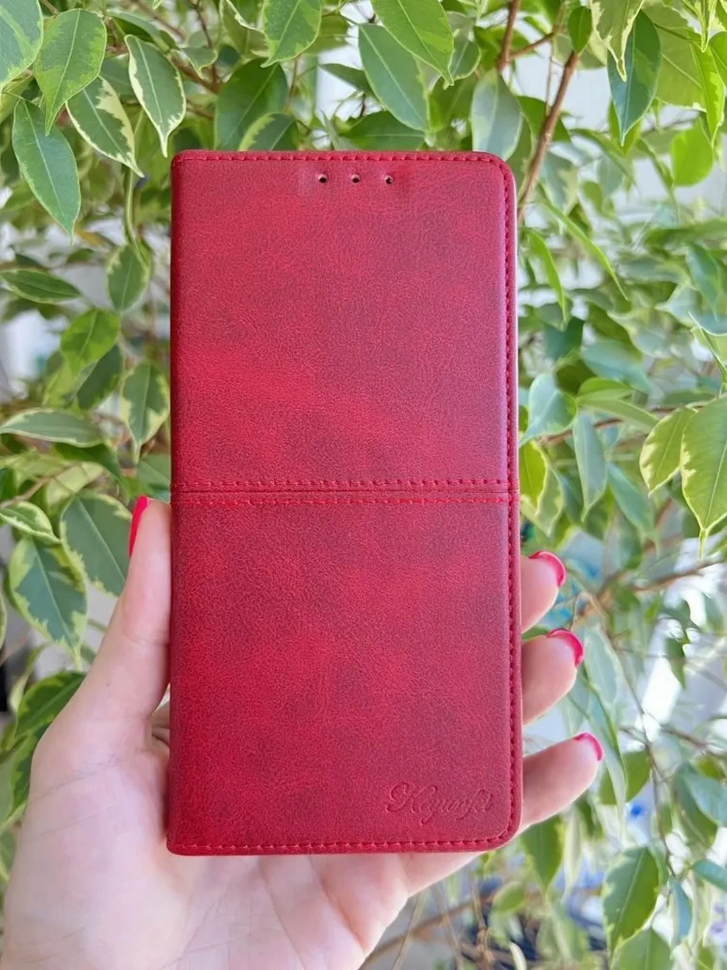 Красный чехол книжка elitcase для Xiaomi Poco X5 Pro / Поко Х5 Про