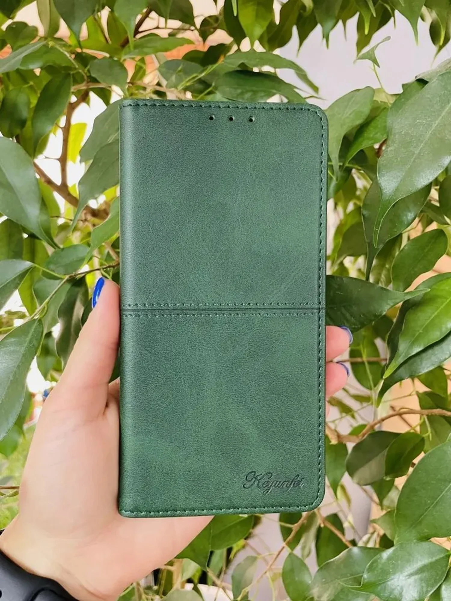 Тёмно-зелёный чехол книжка elitcase для Xiaomi Poco X5 Pro / Поко Х5 Про