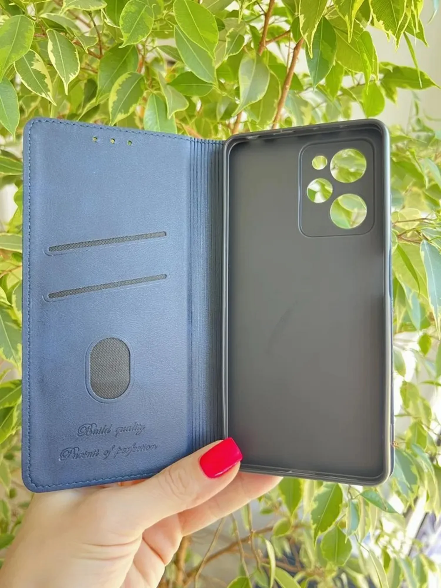 Синий чехол книжка elitcase для Xiaomi Poco X5 Pro / Поко Х5 Про