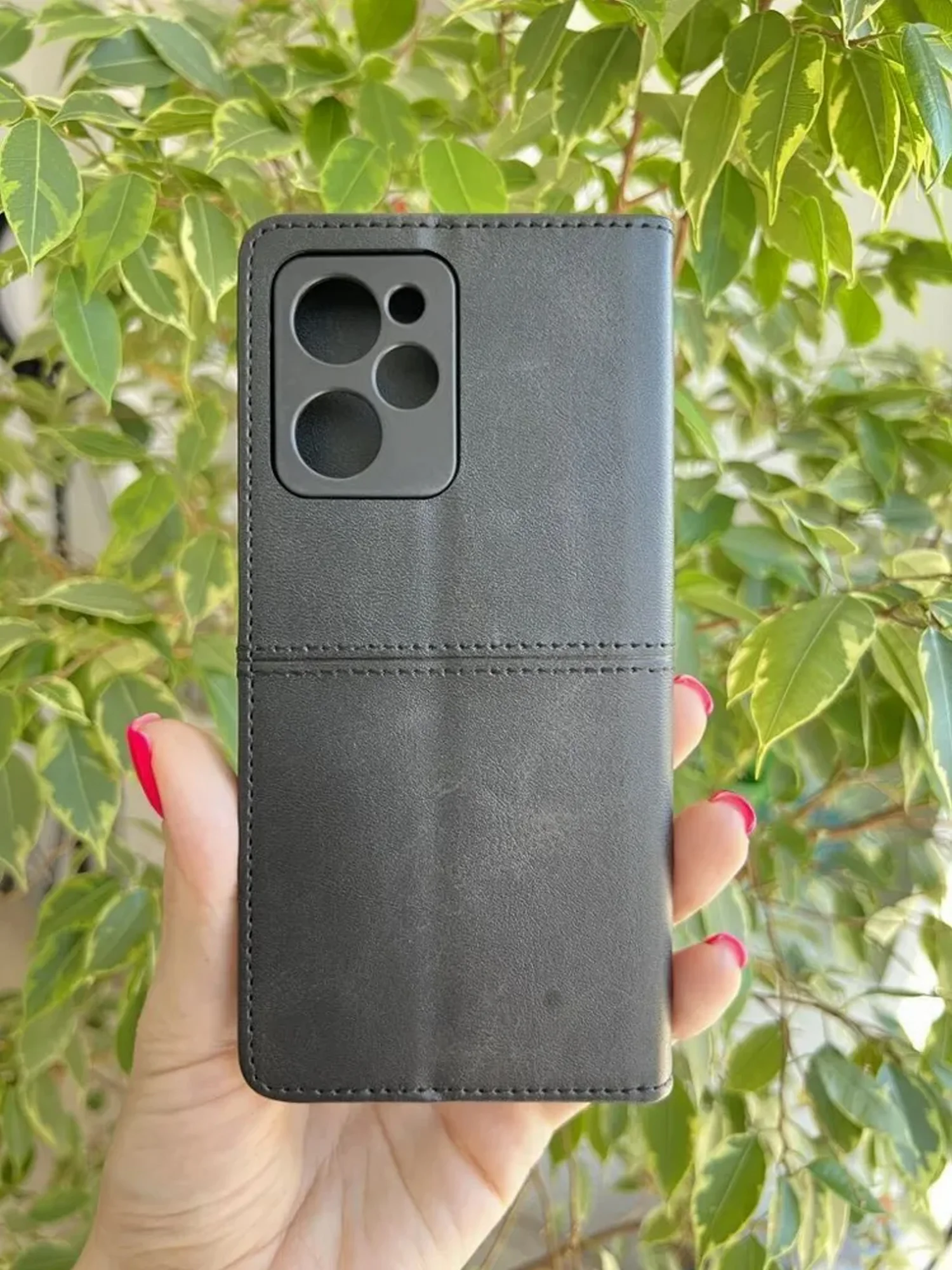 Черный чехол книжка elitcase для Xiaomi Poco X5 Pro / Поко Х5 Про
