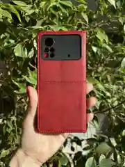 Красный чехол книжка elitcase для Xiaomi Poco X4 Pro 5G / Поко Х4 Про 5G