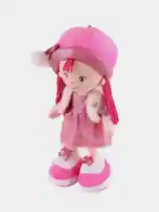 Мягкая игрушка Maxitoys "Кукла Малышка Ника в Розовом Платье и Шляпке", 35 см