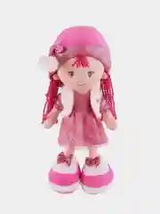 Мягкая игрушка Maxitoys "Кукла Малышка Ника в Розовом Платье и Шляпке", 35 см