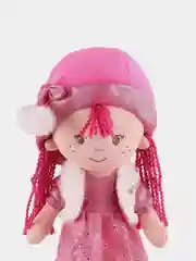 Мягкая игрушка Maxitoys "Кукла Малышка Ника в Розовом Платье и Шляпке", 35 см