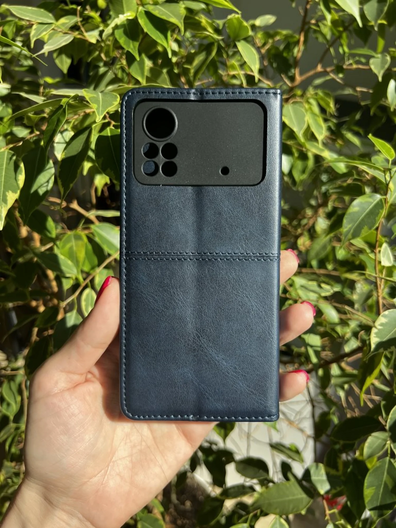 Синий чехол книжка elitcase для Xiaomi Poco X4 Pro 5G / Поко Х4 Про 5G