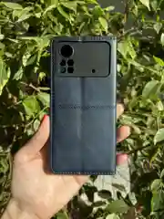 Синий чехол книжка elitcase для Xiaomi Poco X4 Pro 5G / Поко Х4 Про 5G