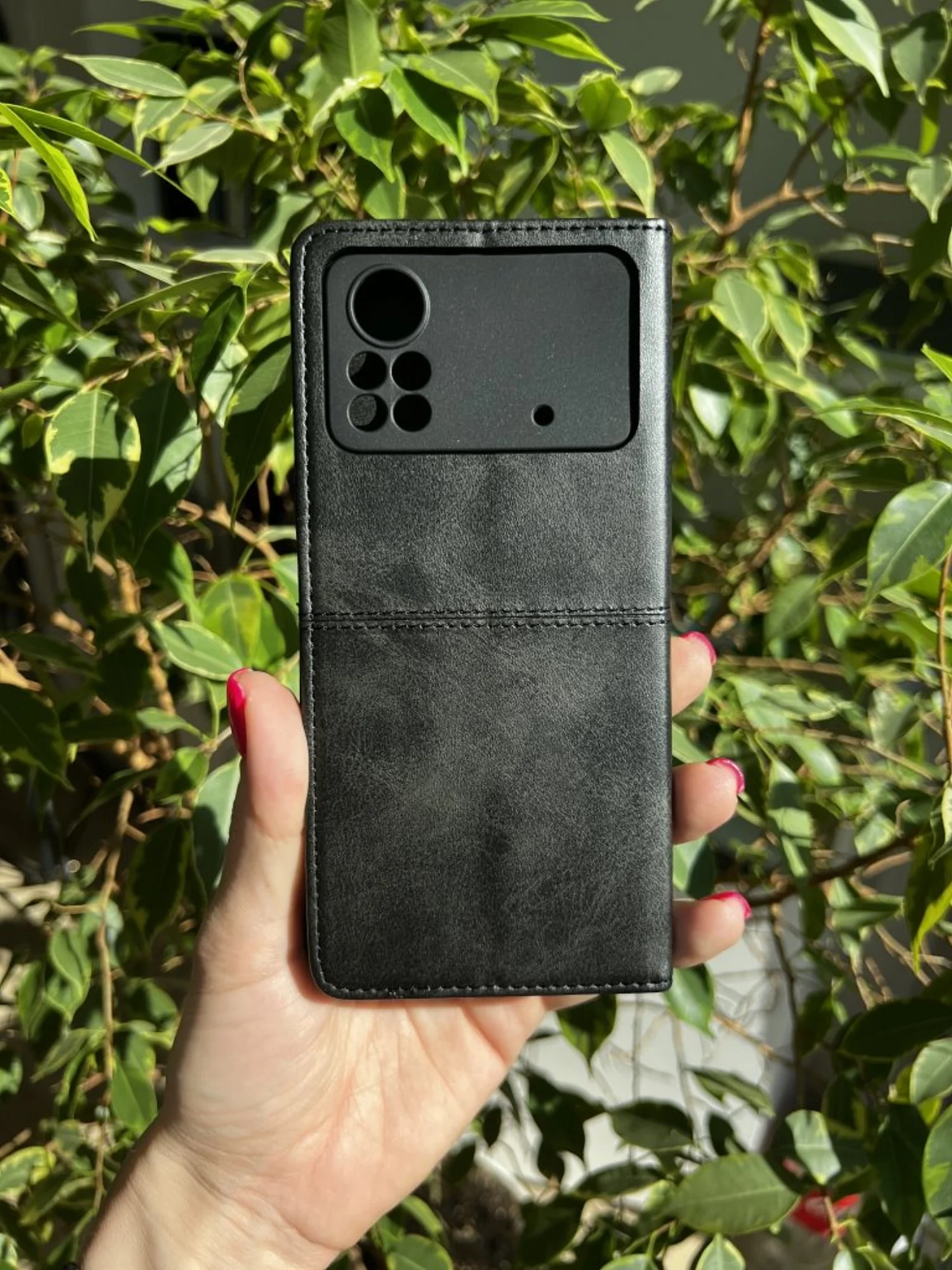 Черный чехол книжка elitcase для Xiaomi Poco X4 Pro 5G / Поко Х4 Про 5G