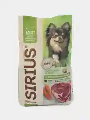 Сухой корм SIRIUS (Сириус) для взрослых собак малых пород, с говядиной и рисом, 10кг