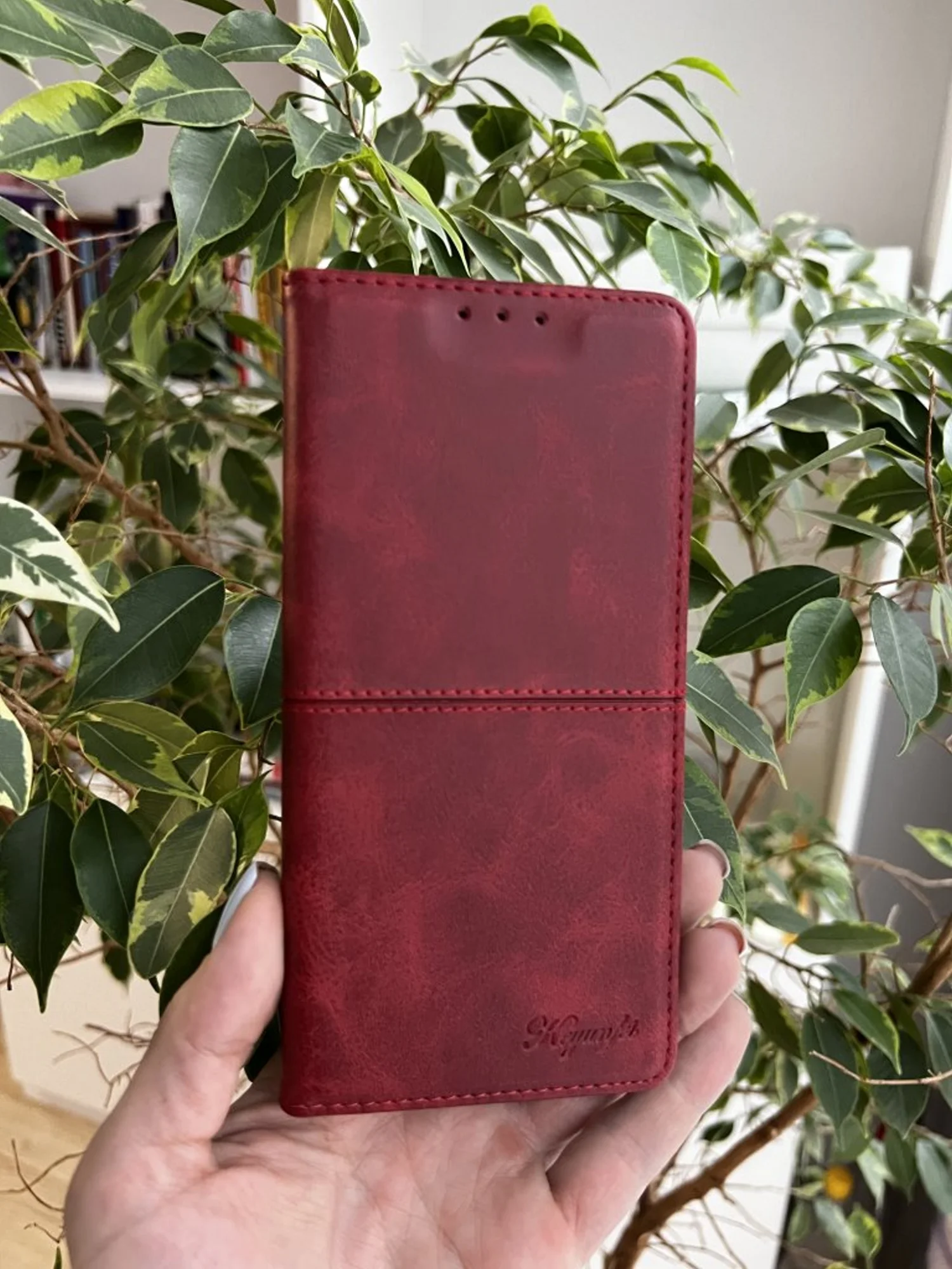 Красный чехол книжка elitcase для Xiaomi Poco X3 и X3 Pro / Поко Х3 и Х3 Про