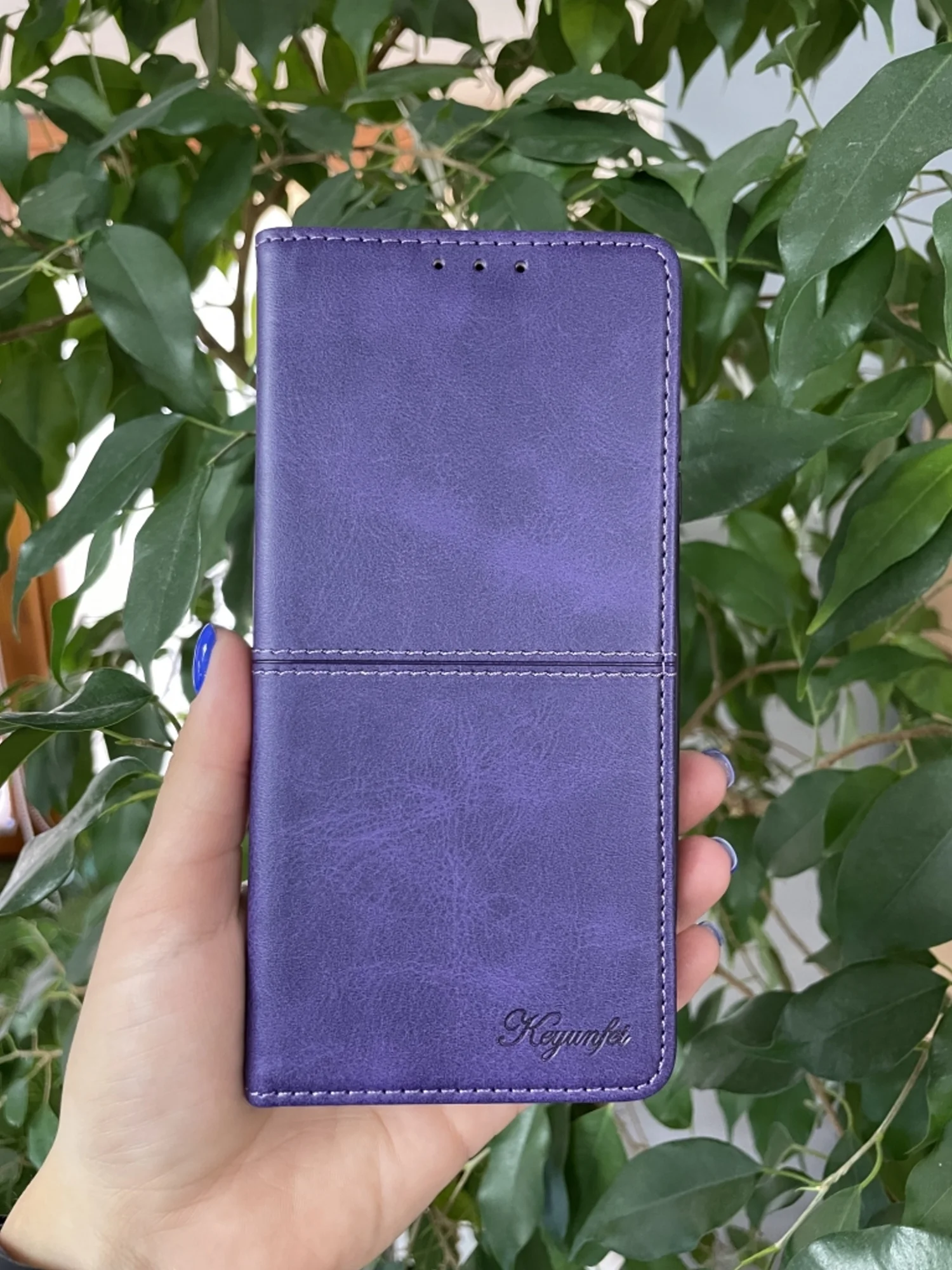 Фиолетовый чехол книжка elitcase для Xiaomi Poco X3 и X3 Pro / Поко Х3 и Х3 Про