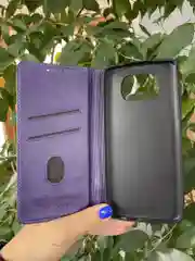Фиолетовый чехол книжка elitcase для Xiaomi Poco X3 и X3 Pro / Поко Х3 и Х3 Про