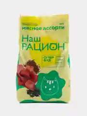 Сухой корм Наш Рацион для кошек Мясное ассорти 10 кг