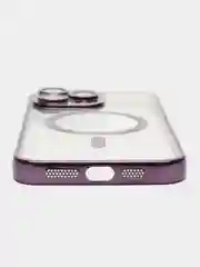 Фиолетовый чехол для iPhone15ProMax, цвет фиолетовый