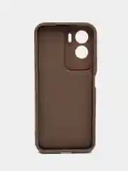 Коричневый чехол для Honor 90 Lite  (Хонор 90 лайт), противоударный, с бортиками