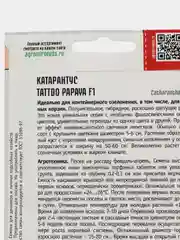 Катарантус Tattoo Papaya F1 (семена,цветы)