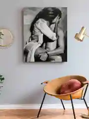 Поцелуй влюбленных Картина по номерам на холсте с подрамником 40х50 "Art on Canvas"